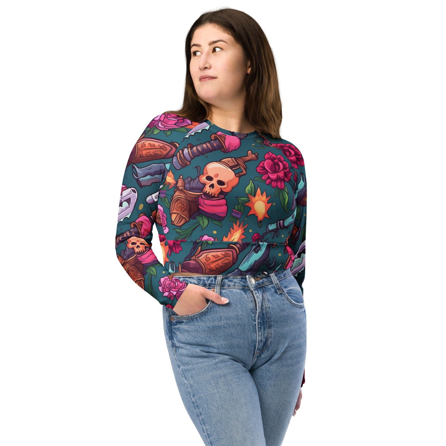 Blade Long-Sleeve Crop Top