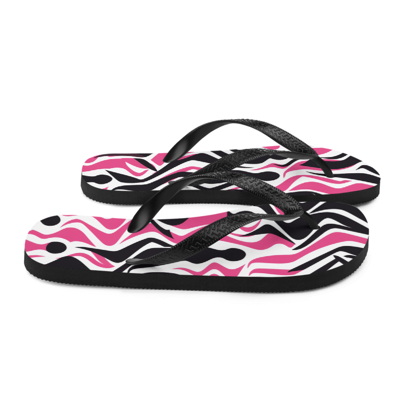 Pink/Black Flip-Flops