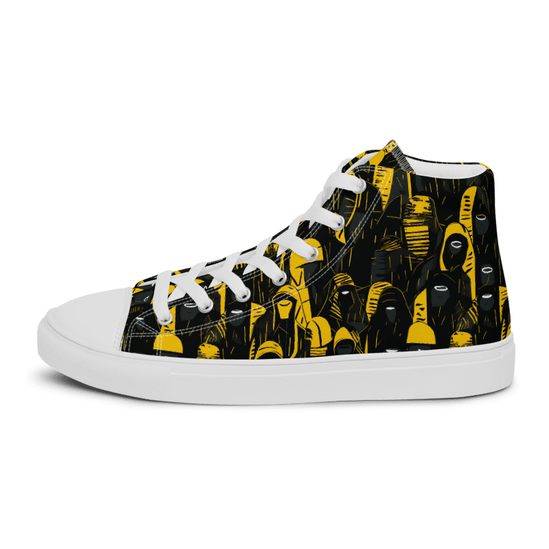 Black and Yellow Men’s High Tops