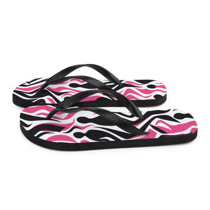 Pink/Black Flip-Flops