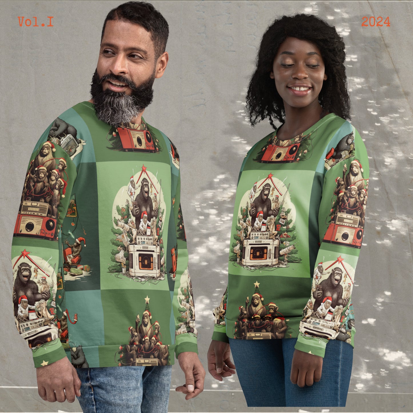 Ugly Monkey Christmas Sweatshirt