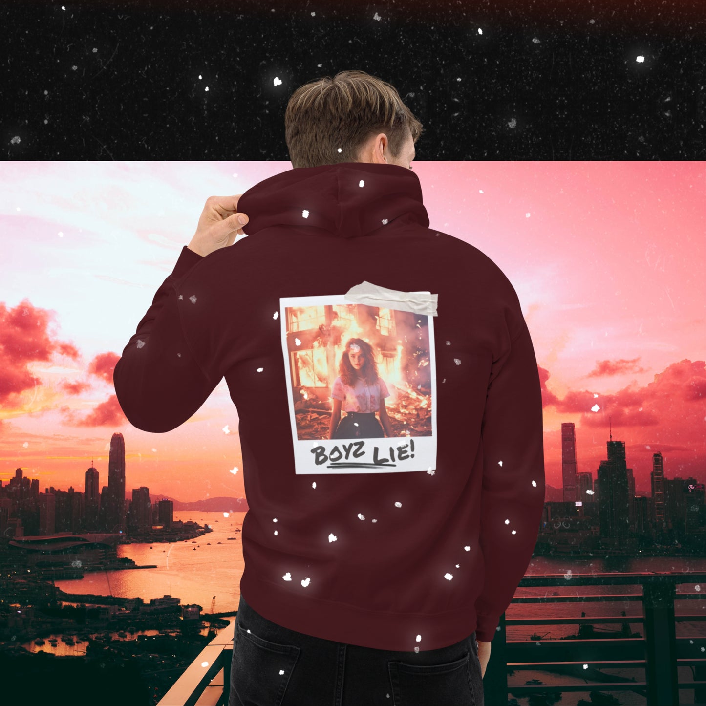 Boyz Lie Photo Hoodie