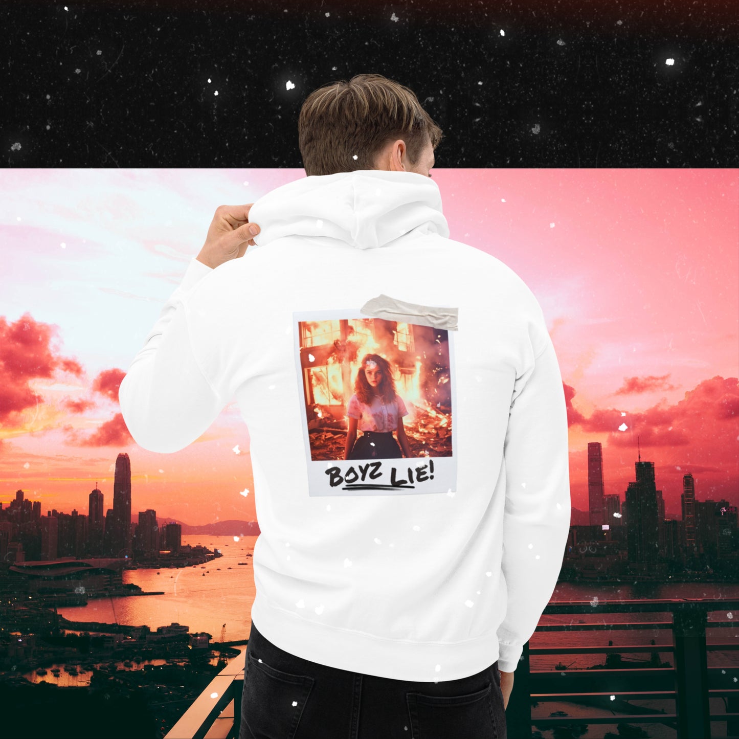 Boyz Lie Photo Hoodie