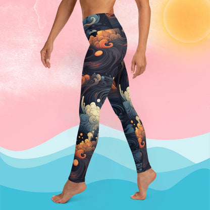 Waves Yoga Leggings