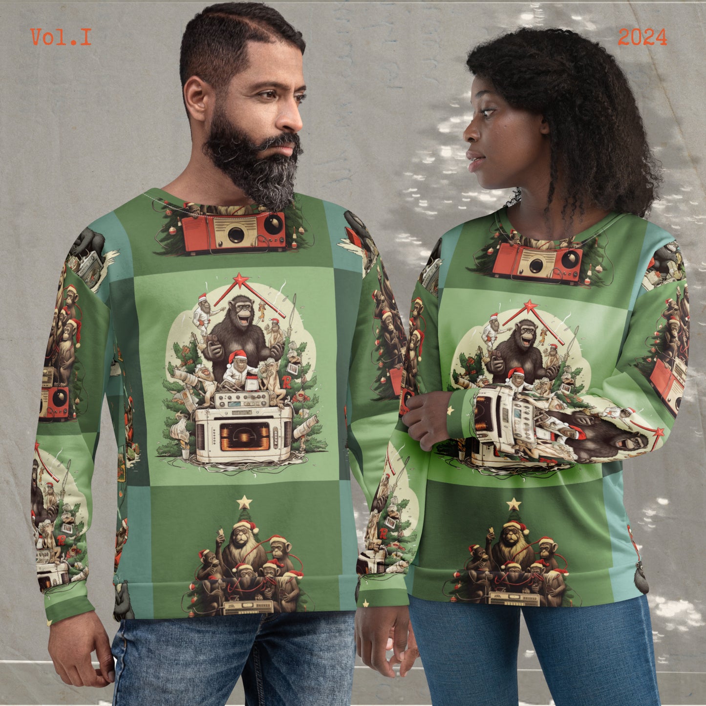 Ugly Monkey Christmas Sweatshirt