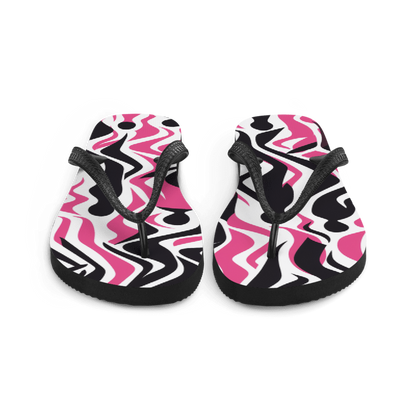 Pink/Black Flip-Flops