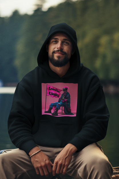 Love Has Limits Pink Flag Unisex Hoodie