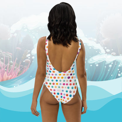 Button One-Piece Swimsuit