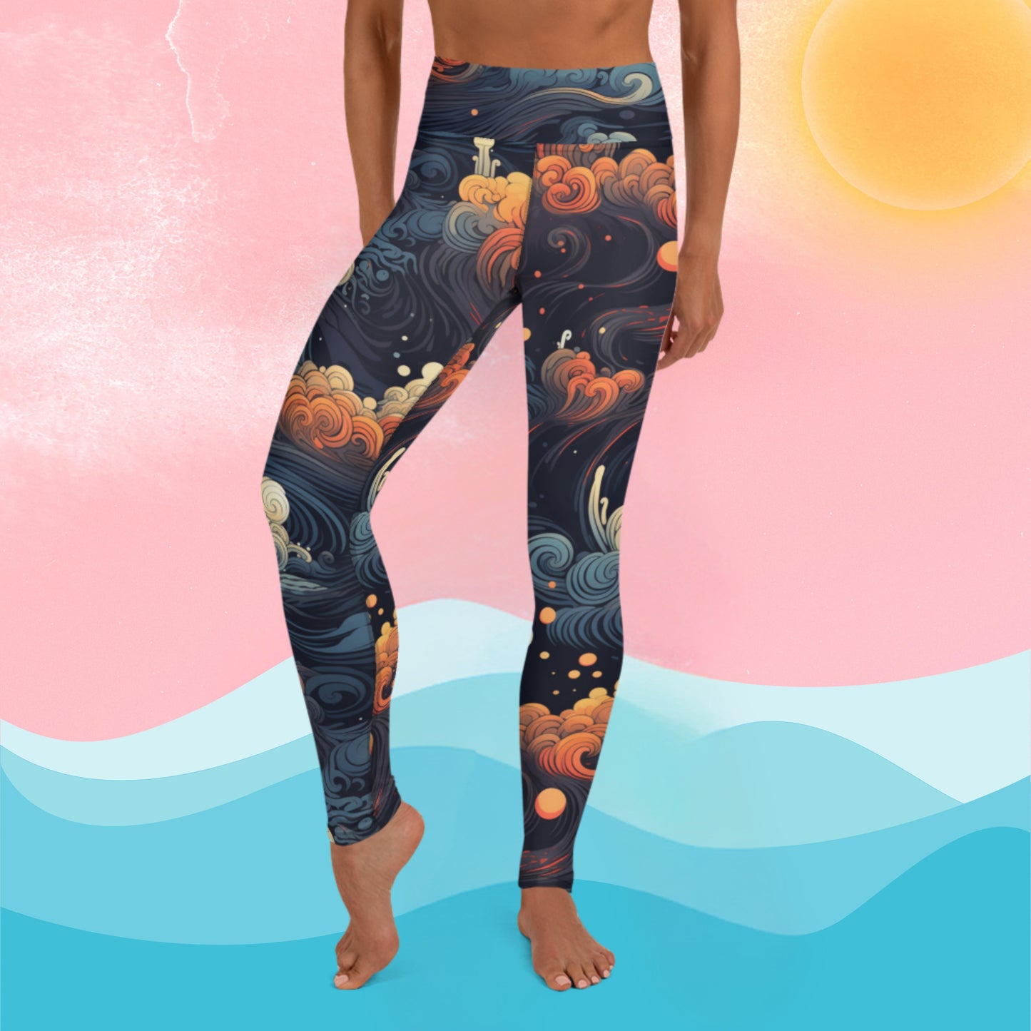 Waves Yoga Leggings