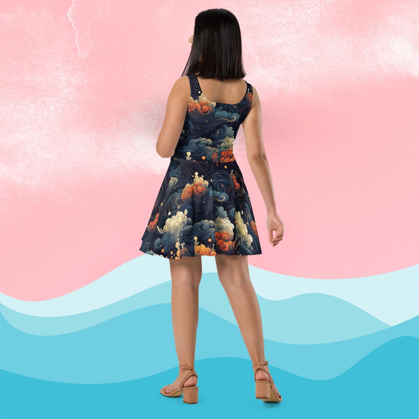 Waves Flare Dress