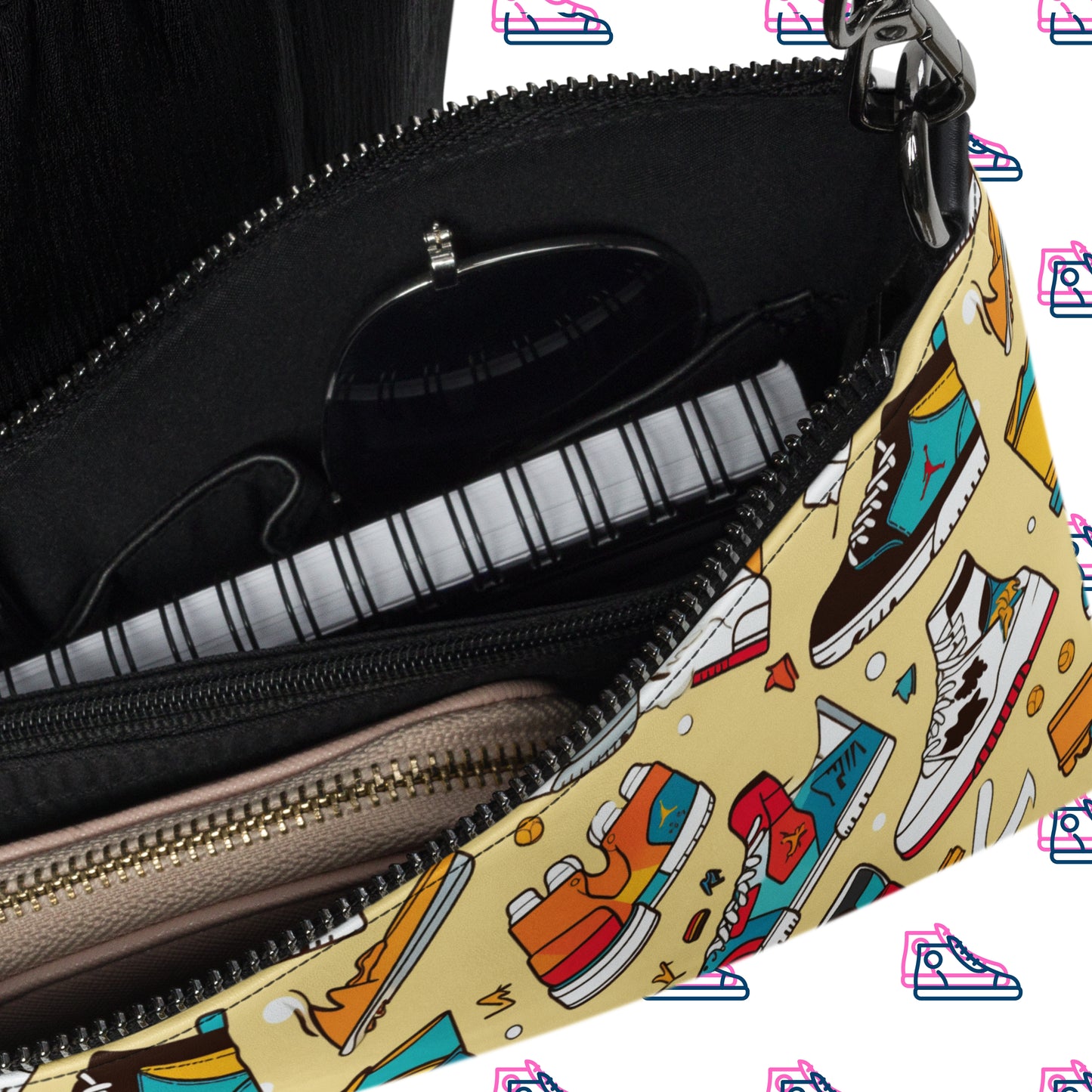 Sneaker Head Crossbody Bag