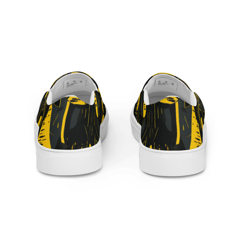 Black and Yellow Men’s Slip-ons