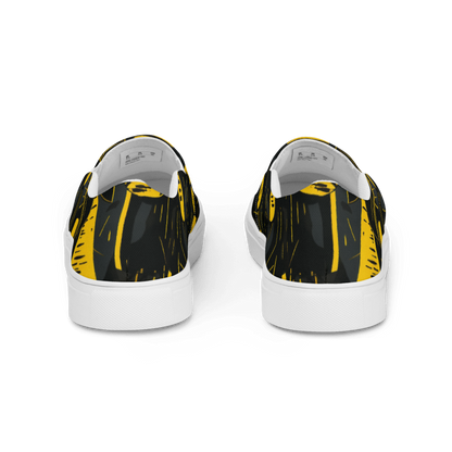 Black and Yellow Men’s Slip-ons