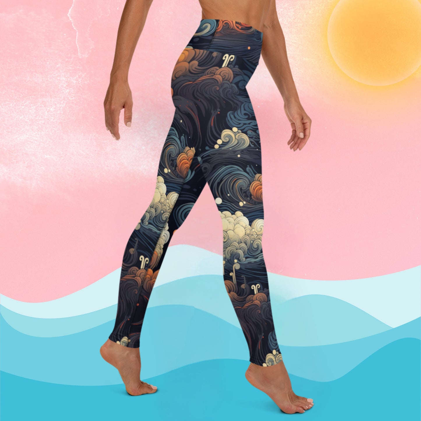 Waves Yoga Leggings