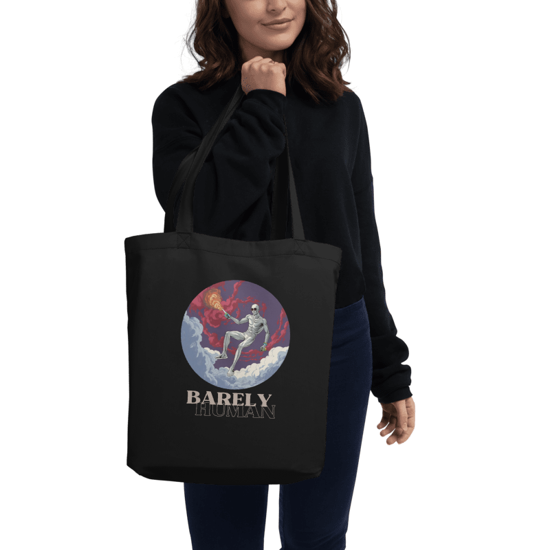 Barely Human Flame Eco Tote Bag