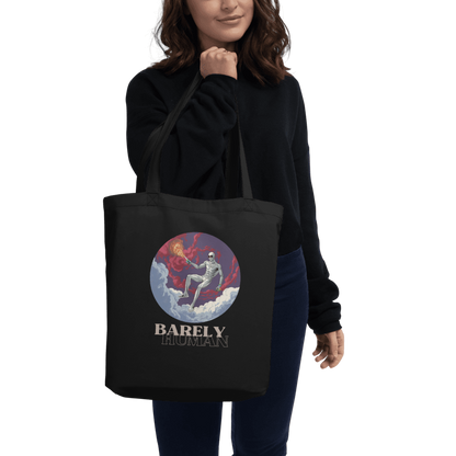 Barely Human Flame Eco Tote Bag