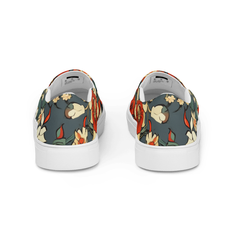 Red Flower Women’s Slip-ons