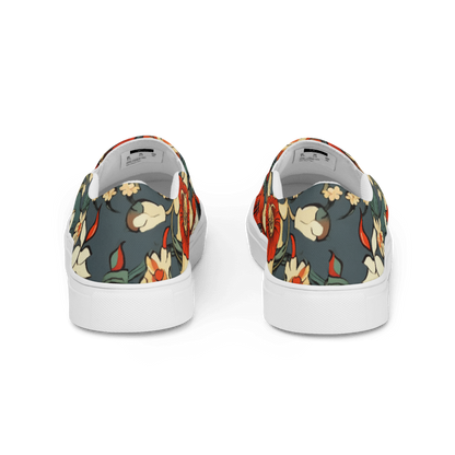 Red Flower Women’s Slip-ons