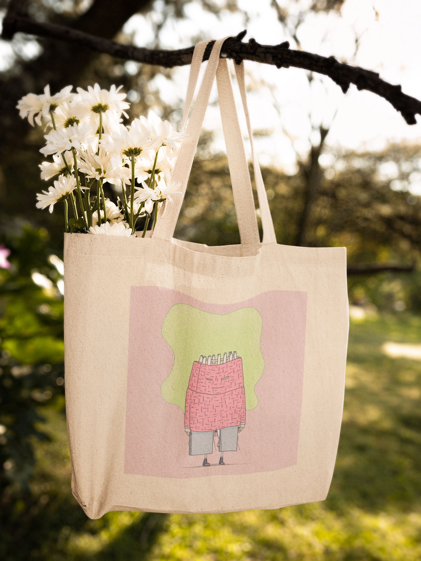 Pink Man Eco Tote Bag