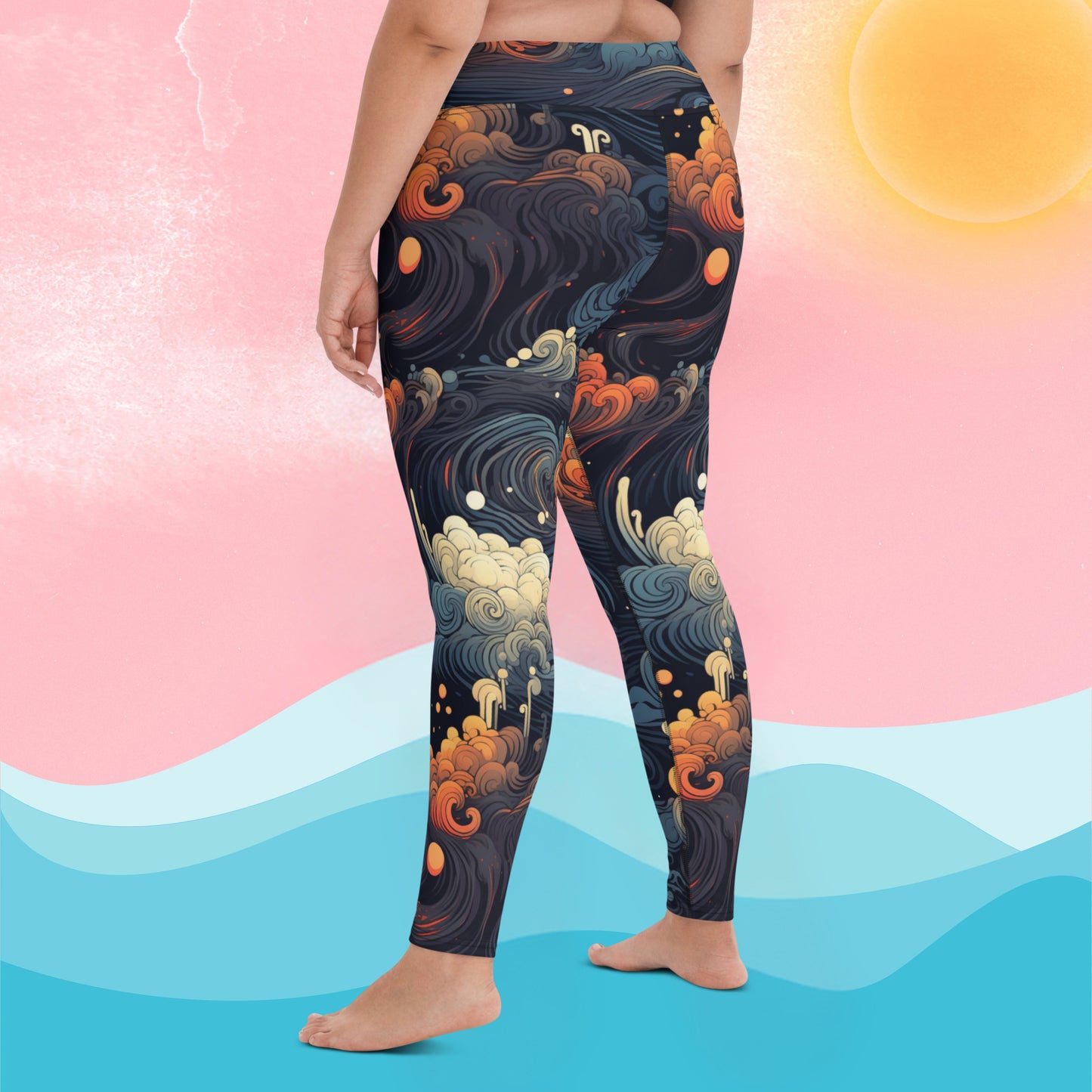 Waves Yoga Leggings