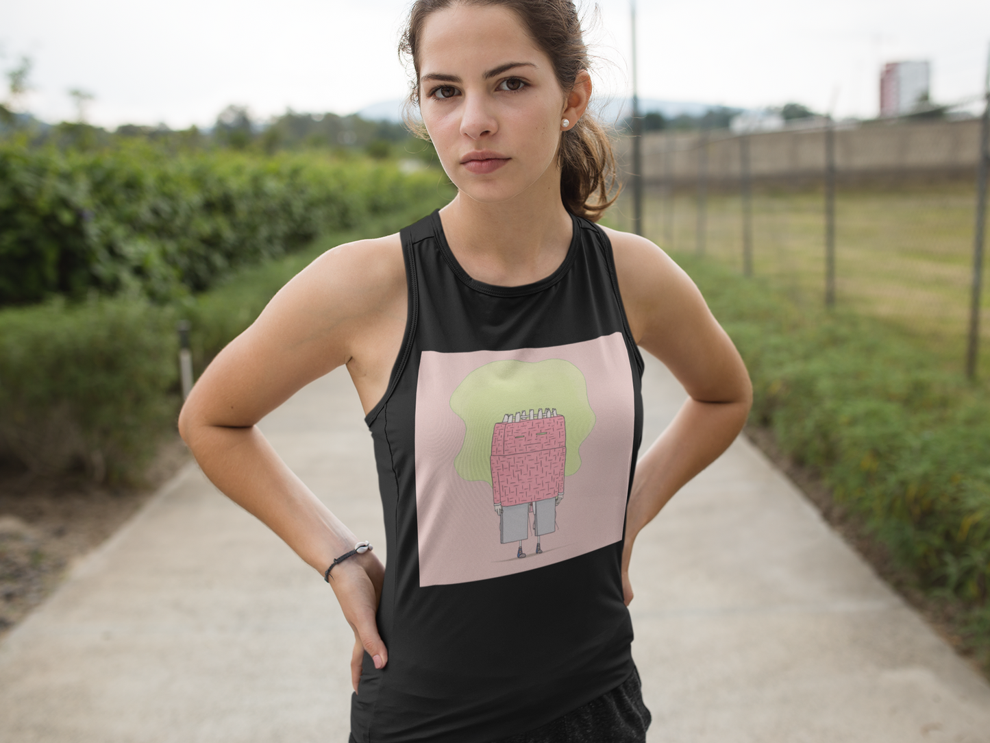 Pink Man Ladies’ Muscle Tank