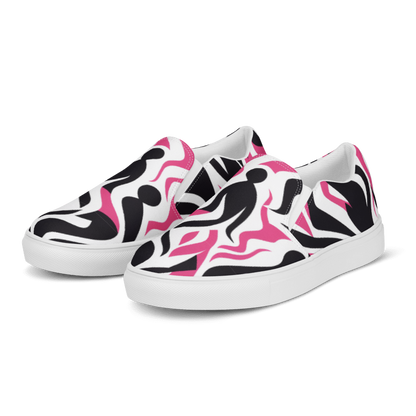 Pink/Black Women’s Slip-ons