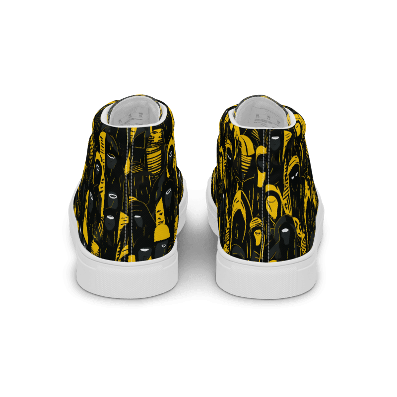 Black and Yellow Men’s High Tops