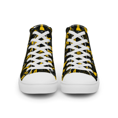 Black and Yellow Men’s High Tops