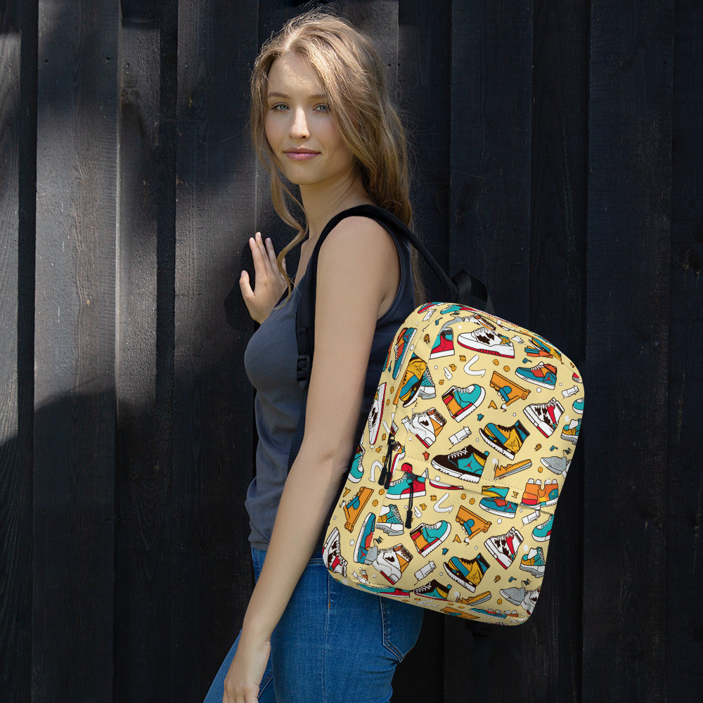 Sneaker Head Yellow Backpack