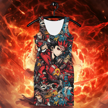 Rare Anime Fitted Dress