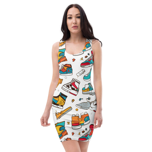 Sneaker Head Bodycon Dress