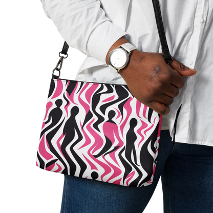 Pink/Black Crossbody Bag