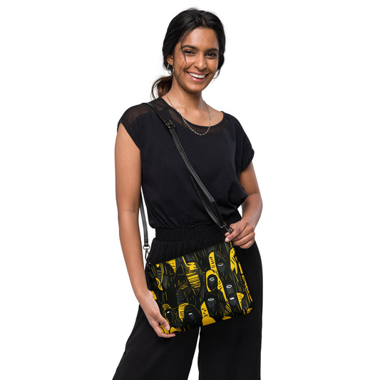 Black and Yellow Crossbody Bag