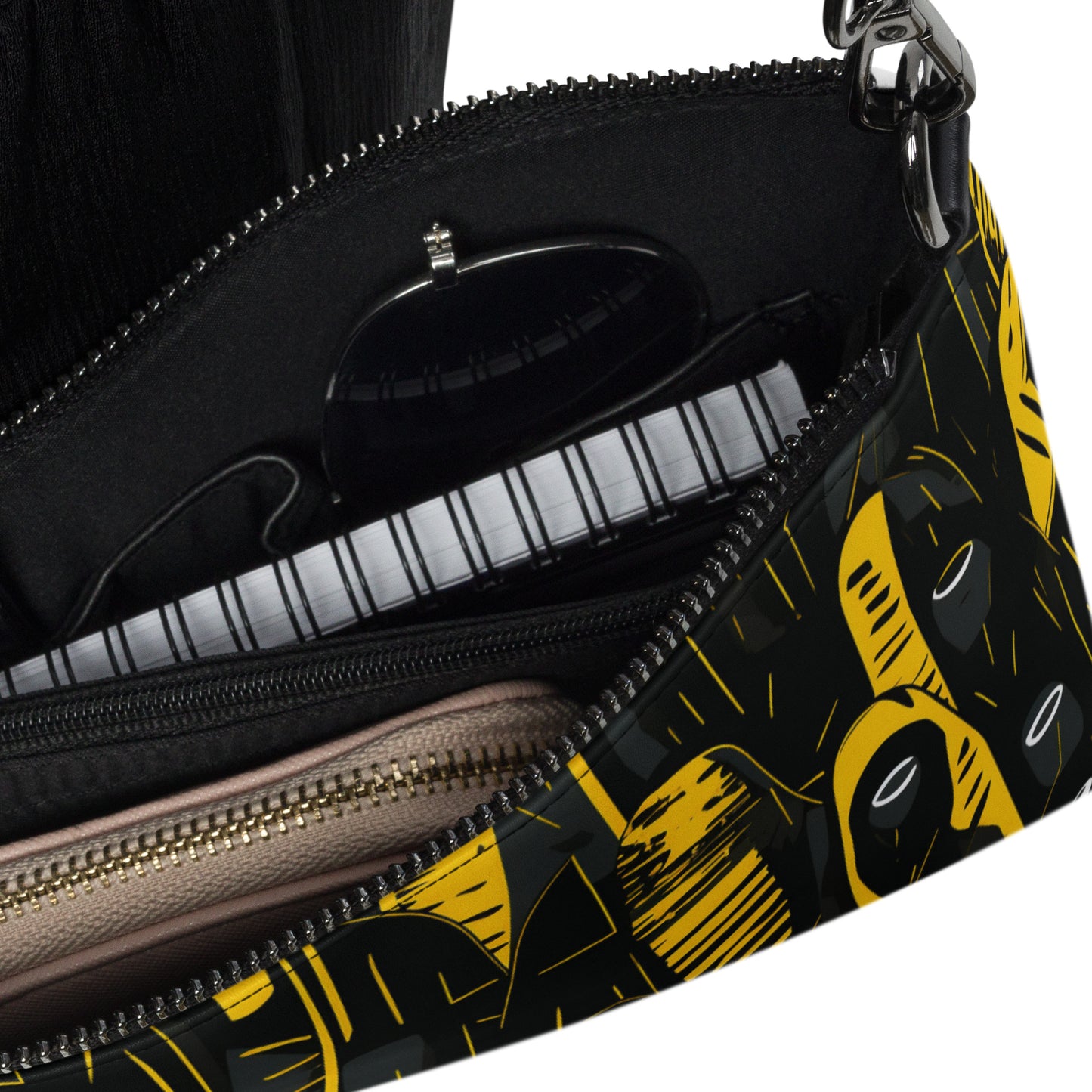 Black and Yellow Crossbody Bag