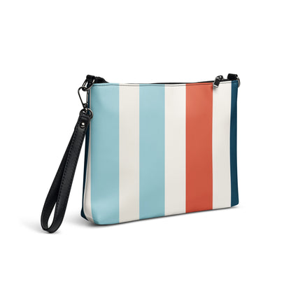 Blue Stripes Crossbody Bag