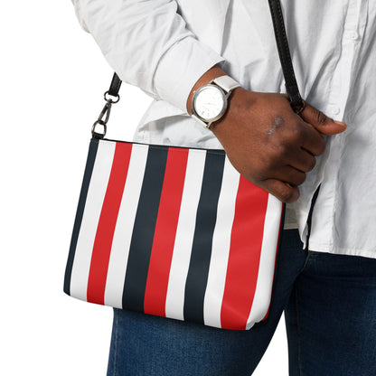 Red Stripes Crossbody Bag