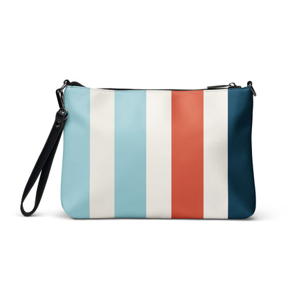 Blue Stripes Crossbody Bag