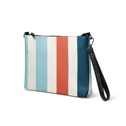 Blue Stripes Crossbody Bag