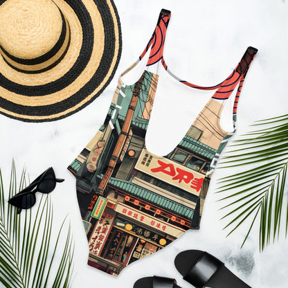 Lost In Tokyo One-Piece Swimsuit