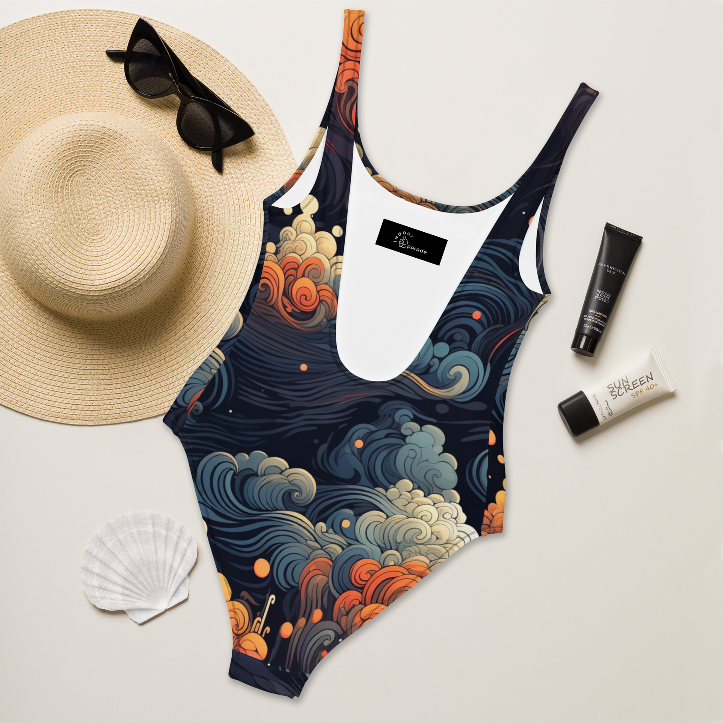 Waves One-Piece Swimsuit