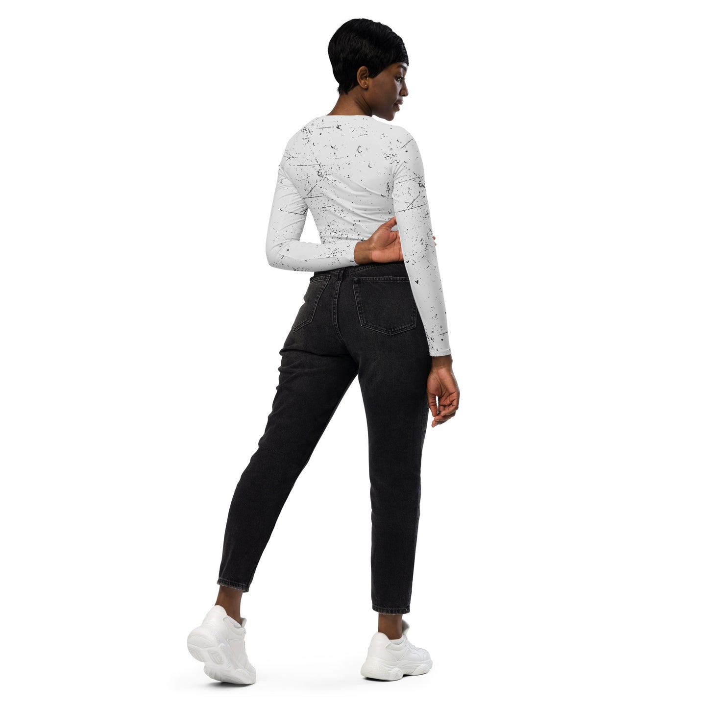 Mirror Man Long-Sleeve Crop Top