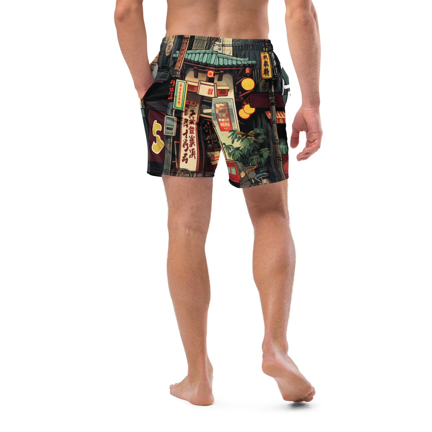 Lost In Tokyo Swim Trunks