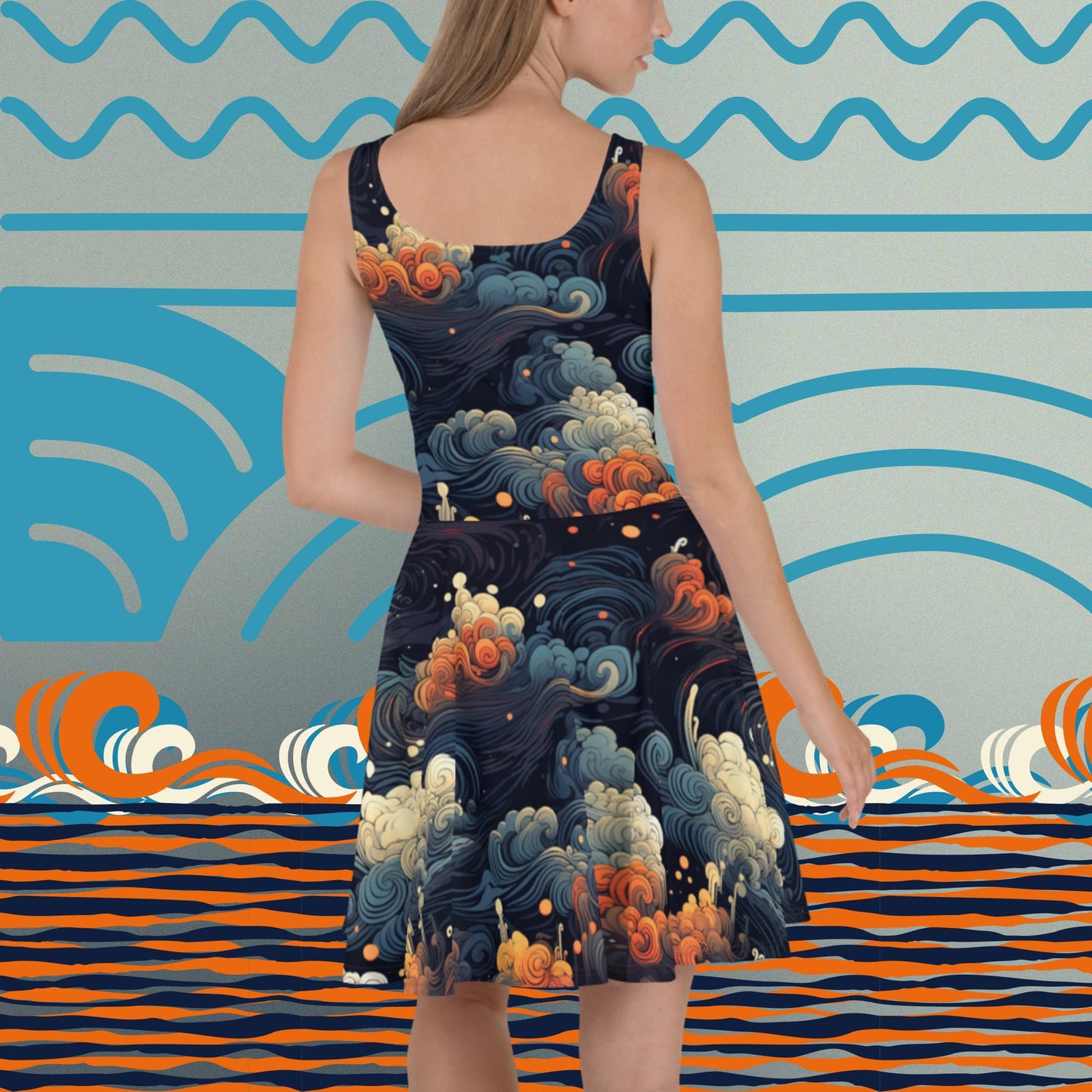 Waves Flare Dress