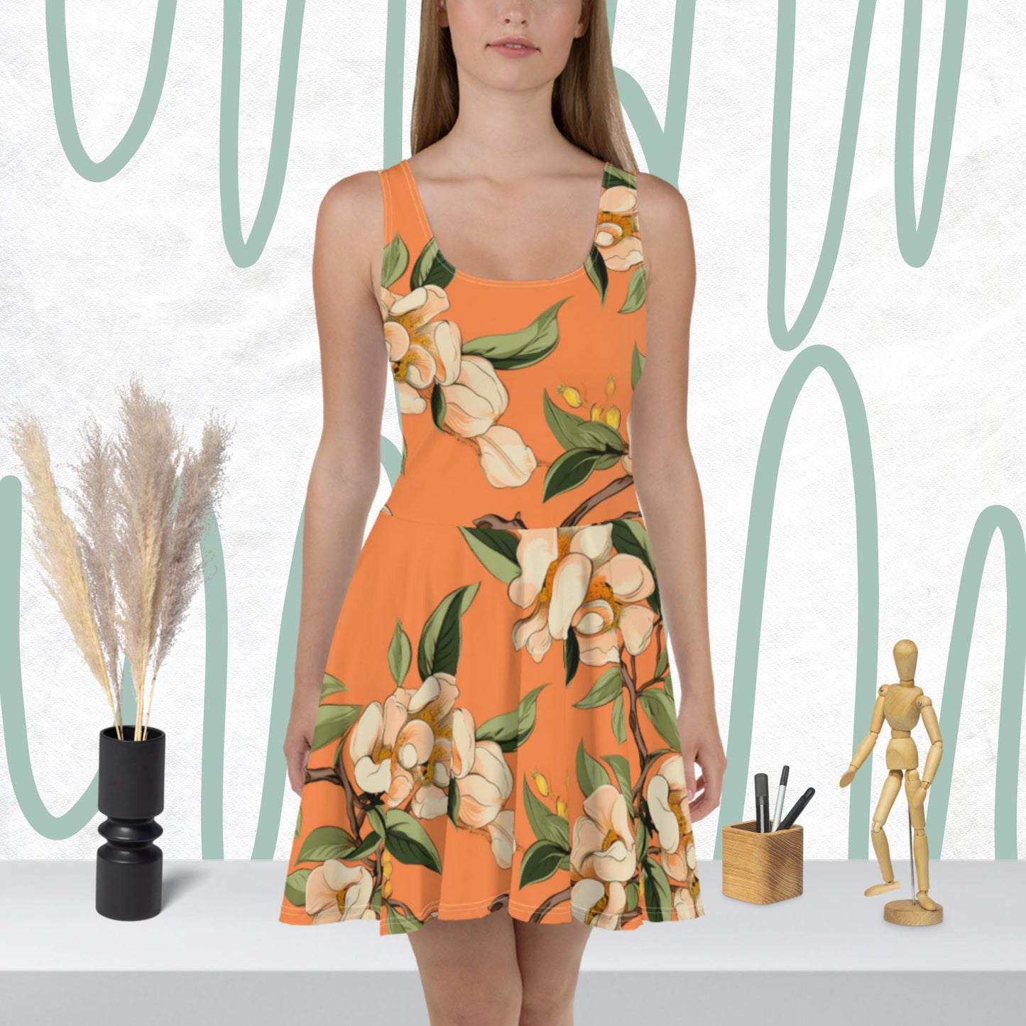 Dreamsicle Flared Dress