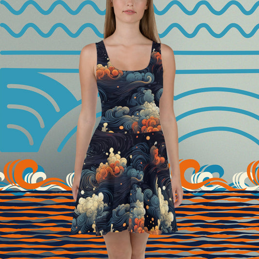 Waves Flare Dress