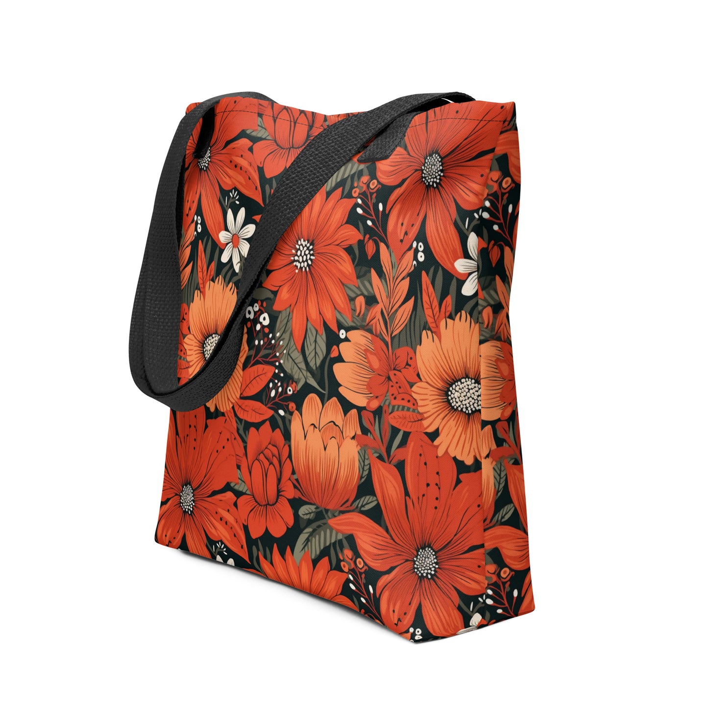 Red Garden Tote Bag