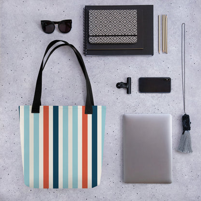 Blue Stripes Tote Bag