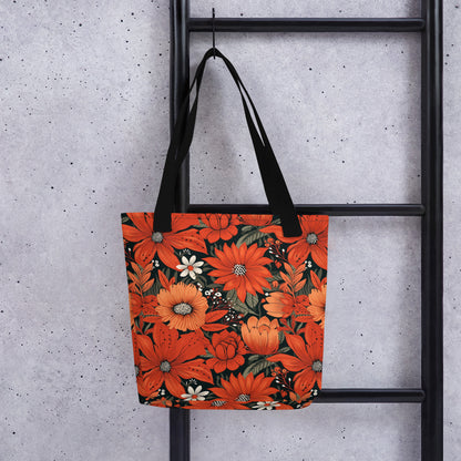 Red Garden Tote Bag