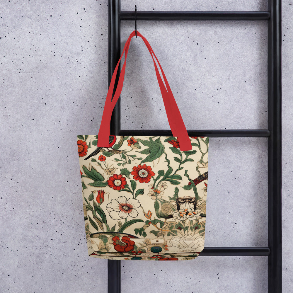 Bird Flower Tote Bag