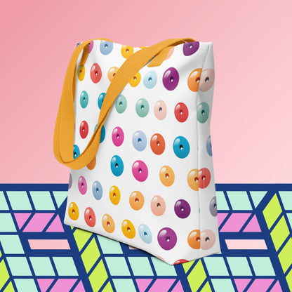 Button Tote Bag